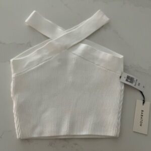 Babaton Ivory Textured Top